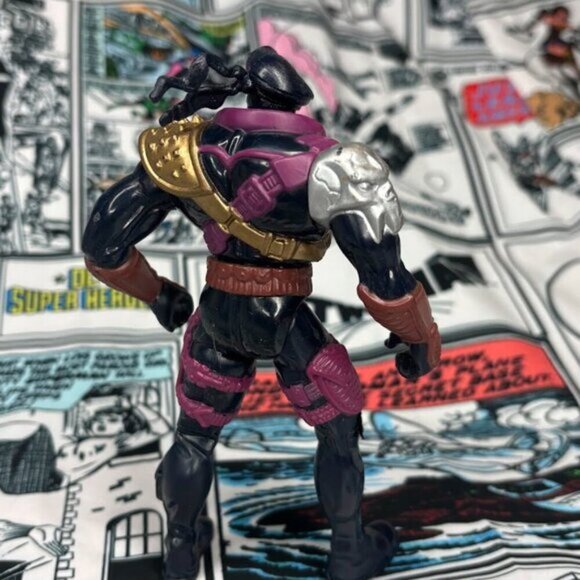 Vintage GI Joe Extreme Iron Klaw Action Figure 1996 Hasbro 5 inch Black Purple - Picture 2 of 4